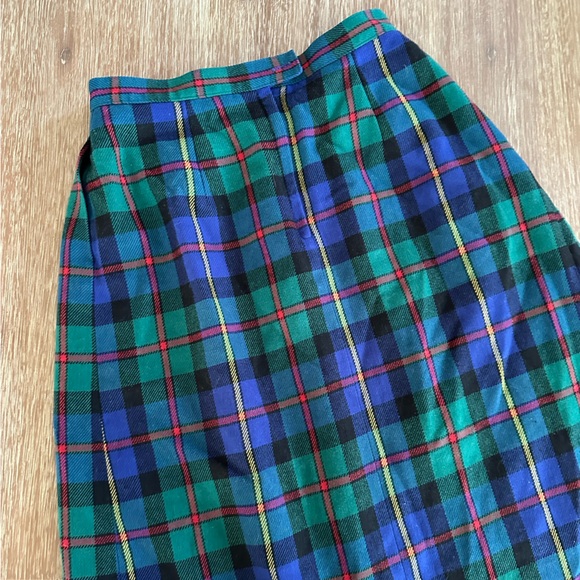 Vintage J.G. Hook Women’s Tartan Plaid Wool Midi Skirt - Picture 11 of 14